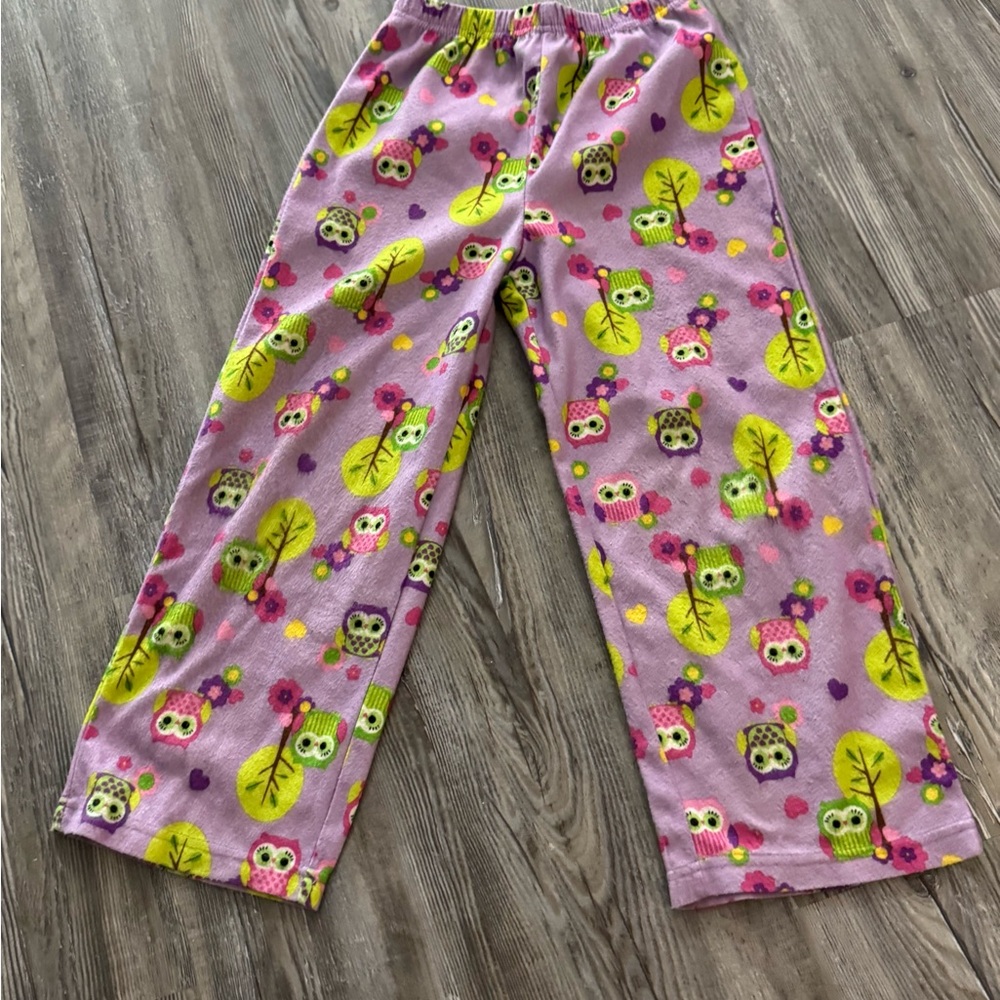 Purple owl  Pajama Bottoms EUC